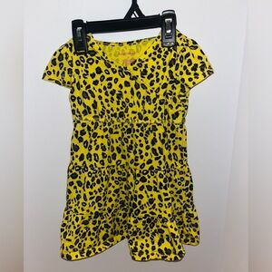 Healthtex Yellow Leopard Print Dress Toddler Size 3T